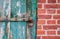 Detailed close up view on old ruins of buildings