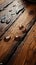 Detailed closeup reveals the rich texture of a wooden barrel, perfect backdrop