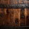 Detailed closeup reveals the rich texture of a wooden barrel, perfect backdrop