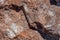 Detailed closeup view of salt rocks in mine