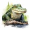 Detailed Crocodile Watercolor Clipart For Digital Painting And Paper Crafting