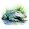 Detailed Crocodile Watercolor Clipart For Digital Painting And Paper Crafting