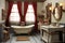 detailed dollhouse bathroom with clawfoot tub