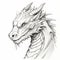 Detailed Dragon Head Drawing In David Nordahl Style