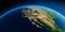Detailed Earth. Gulf of California, Mexico and the western U.S. states
