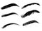 Detailed eyebrows set