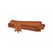 Detailed flat vector icon of three rolled cinnamon sticks and anise star. Aromatic spice. Fragrant condiment