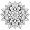 Detailed Flower Mandala Pattern Coloring Pages