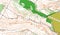 Detailed fragment of color abstract vector topographic map