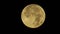 Detailed full moon in the dark sky