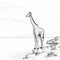 Detailed Giraffe Coloring Pages With Flattened Perspective
