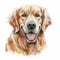 Detailed Golden Retriever Portrait In 8k Resolution