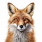 Detailed Hyperrealistic Red Fox Head Vector Illustration