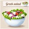 Detailed Icon. Greek salad