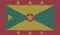 Detailed Illustration of a Knitted Flag of Grenada