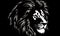 In the detailed illustration, the lion\\\'s head silhouette exudes strength and grace Creating using generative AI tools