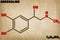 Detailed illustration of the molecule of Adrenaline