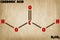 Detailed illustration of the molecule of Carbonic acid acid