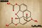 Detailed illustration of the molecule of Heroin