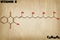 Detailed illustration of the molecule of Vitamin K