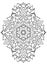 Detailed intricate geometric pattern mandala coloring page