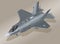 Detailed Isometric Illustration of an F-35 Lightning II Fighter Plane