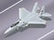 Detailed Isometric Vector Illustration of an F-15 Eagle Jet Fighter on the Ground