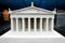 Detailed miniature model of Parthenon