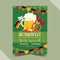 detailed oktoberfest vertical flyer template vector design illustration