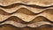 Detailed organic wooden waves abstract closeup of brown wood art with waving wall texture