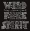 Detailed ornamental Wild Free Spirit quote designer