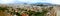 Detailed Panorama of Athens Greece birdâ€™s-eye view over the la