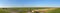 Detailed panorama of wind energy parks in northern germany close to the north sea