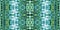 DETAILED PATTERN IN BLUE, GREEN  AND WHITE