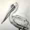 Detailed Pencil Drawing Of A Pelican In Digital Art Style