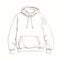 Detailed Penciling: White Hoodies On White Background