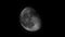 A detailed photo of the moon (waxing, waning moon) with Additional png file attached