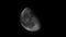 A detailed photo of the moon (waxing, waning moon) with Additional png file attached