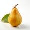 Detailed Portrait Photography Of Pear On White Background - 8k Image