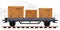 Detailed railway wagon vector illustration