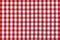 Detailed red picnic cloth