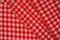 Detailed red picnic cloth, background for design