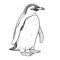 Detailed Shading Penguin Drawing: Realistic Animal Portrait