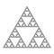 Detailed Sierpinski triangle