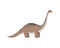 Detailed Standing Brontosaurus the Jurassic Animal Illustration