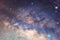 Detailed star on sky in Milky way