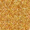 Detailed texture of glittering golden dust surface. Seamless square texture.