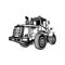 Detailed Tractor, truck - Industrial Dump Truck Dumper Equipment Builder Building Build
