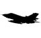 Detailed vector illustration of an Air Force Panavia 200 PA-200 Tornado fighter jet. silhouette Panavia 200 Pa 200