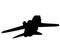 Detailed vector illustration of an Air Force Panavia 200 PA-200 Tornado fighter jet. silhouette Panavia 200 Pa 200